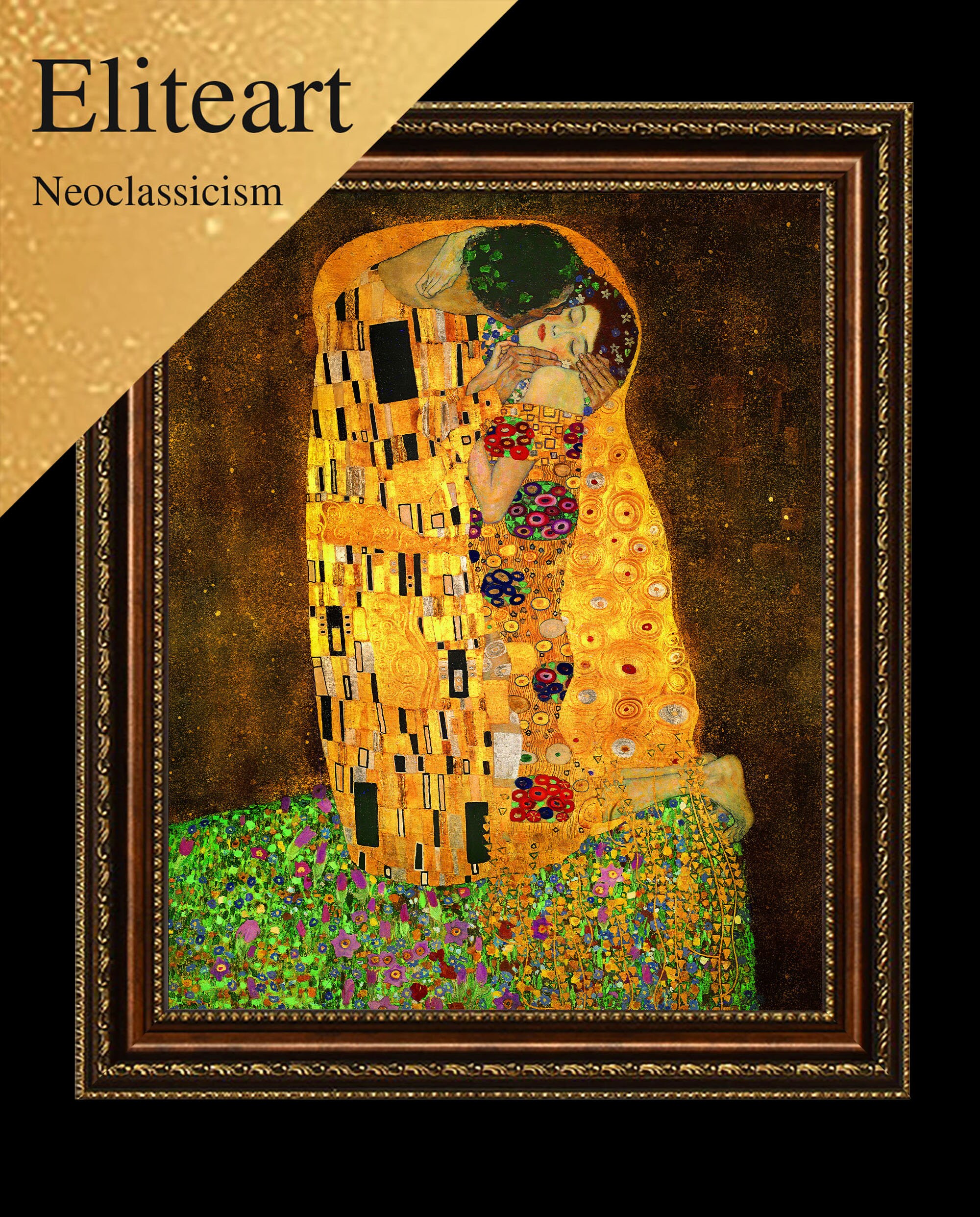 Eliteart-the Kiss by Gustav Klimt Oil Painting Reproduction Giclee Wall ...