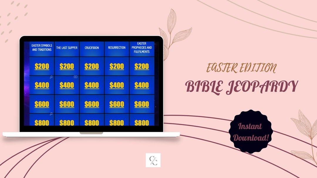 Easter Bible Jeopardy Easter Bible Trivia 2 Game Rounds Fun Sunday