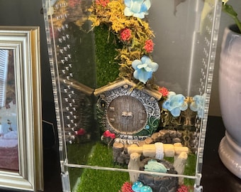 Wishing well fairy Garden Jumping Spider Enclosure