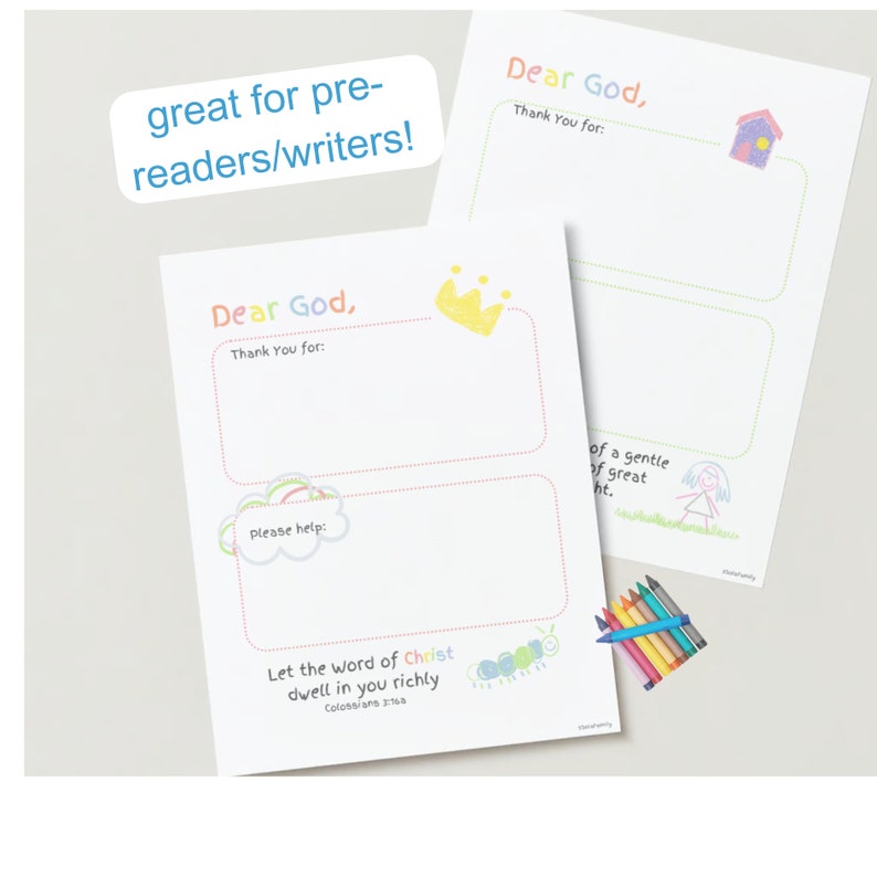 Kids Rainbow Prayer Journal | Christian Coloring Pages (digital ...