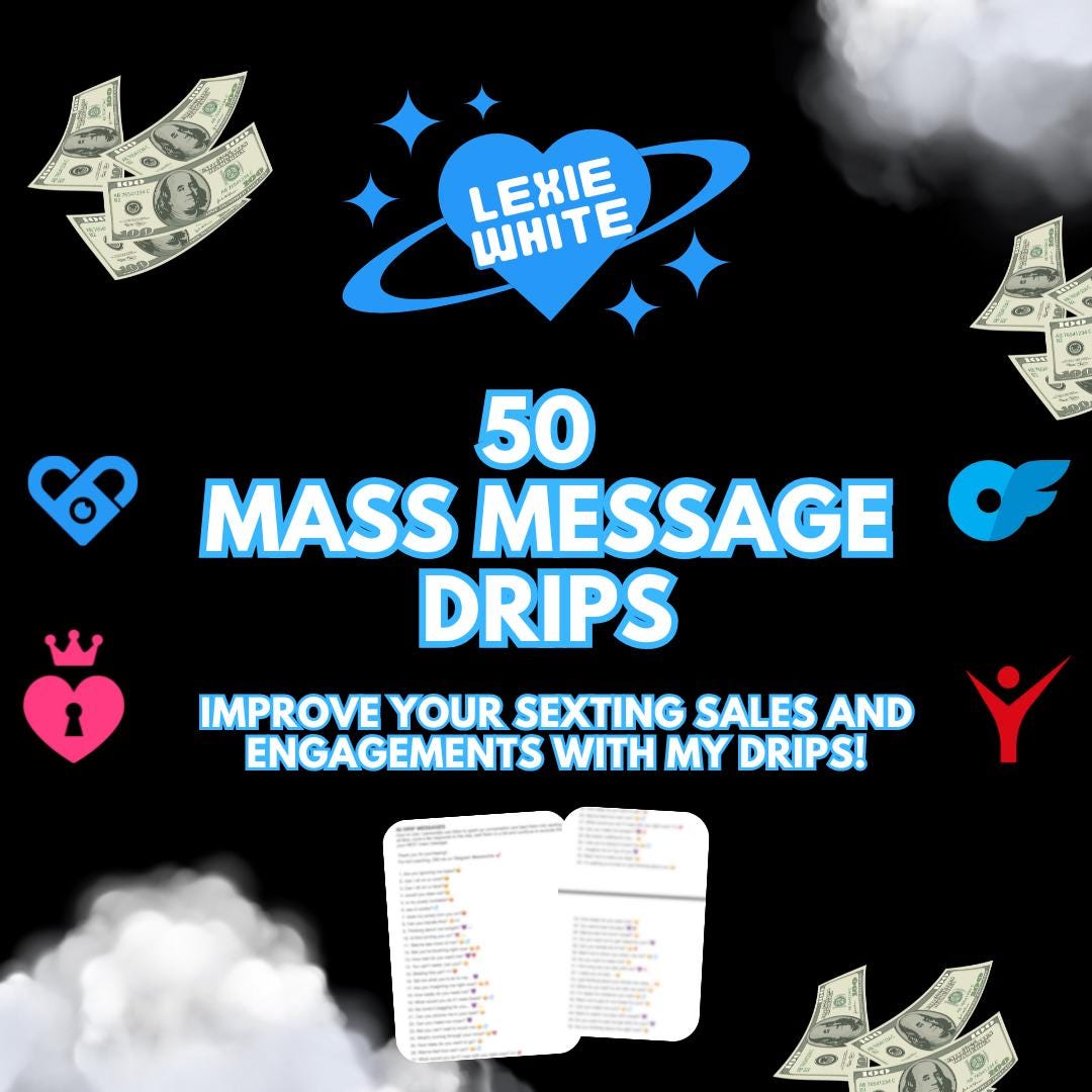 50 MASS MESSAGE DRIPS for Onlyfans, Adult Content - Etsy