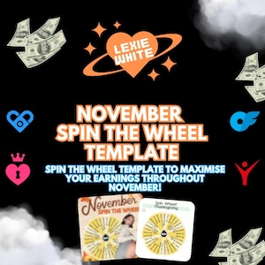 NOVEMBER Spin the Wheel Template - For OnlyFans Games