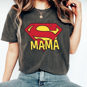 Comfort Colors® Super Mama Shirt, Super mama hero, Super mama Gift Shirt, Mother&#39;s  Gift, Supermom tee, Mom tee, superhero Shirt
