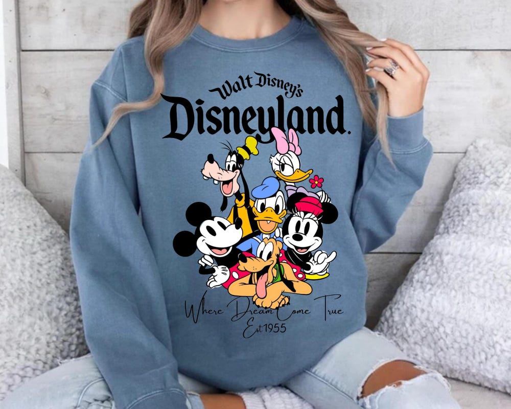 Disney Character Sweatshirt, Mickey Tshirt, Donald Duck Tshirt, Goofy Tshirt, Pluto Tshirt, Walt Disney Tshirt, Disneyland Tshirt 299 Shirttrend
