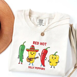 Comfort Colors® Silly Peppers, Funny Shirt, Red Hot Silly Peppers Shirt