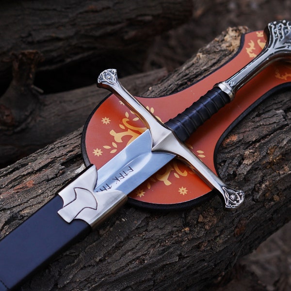 Narsil new Edition, Anduril Narsil sword of strider, Custom engraved sword, LOTR Sword , Lord of the rings King Aragorn Ranger Sword , LOTR