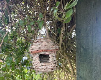 Seagrass Boho Spanish Woven Bird House