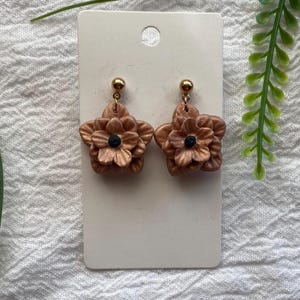 Autumn flowers Earrings | Limited Time Only | Fall Earrings | Lightweight polymer clay | Hypoallergenic hardware | Perfect for everyday wear