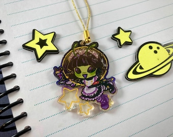 Café Maid Alien Mädchen Acryl Anhänger