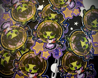 Café Maid Alien Mädchen Aufkleber