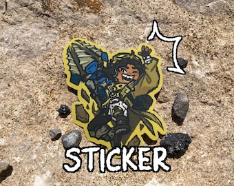 Wagnis Chibi OW2 Vinyl-Aufkleber