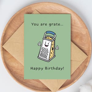 Você é grato Feliz Aniversário Digital 5" x 7" Cartão de Aniversário para Impressão Instantâneo PDF Digital Download Engraçado Ralador de Queijo Cartão de Humor