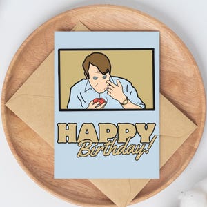 Peep Show Inspired Birthday Card Digital Download Funny Mark Corrigan I Love You Eyeshadow PDF Card ready for print