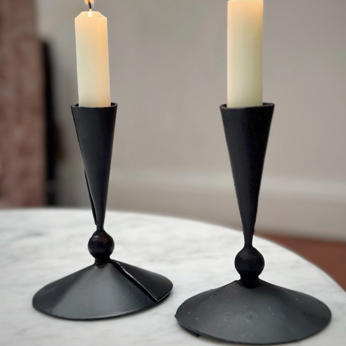Wrought Iron Candle Holders Black Metal Candle Holder – Le Petit