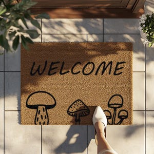 Personalized Welcome Printed Doormat, Welcome Mat, Housewarming Gift, Wedding Gift, Custom Rug, Outside Doormat, Christmas Gift, Home Decor