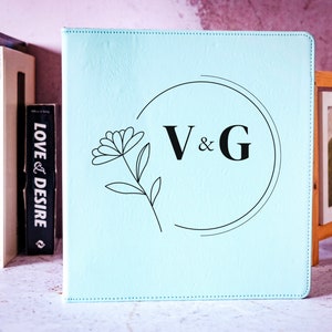 Personalized Leather Wedding Planner, Custom Business Binder, 3-Ring Binder, Engraved Binder, Wedding and Engagement Organizer, Gift For Her