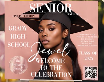 Personalized Graduation Welcome Sign Banner - Graduation Party Decorations - Congratulations Photo Banner - Class of 2025