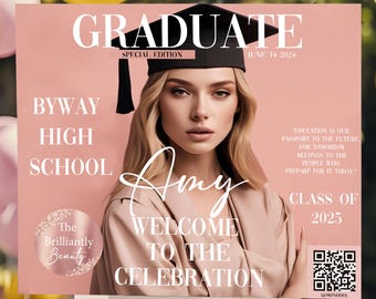 Personalized Graduation Welcome Sign Banner - Graduation Party Decorations - Congratulations Photo Banner - Class of 2025