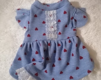 Robe bleue pour animaux de compagnie