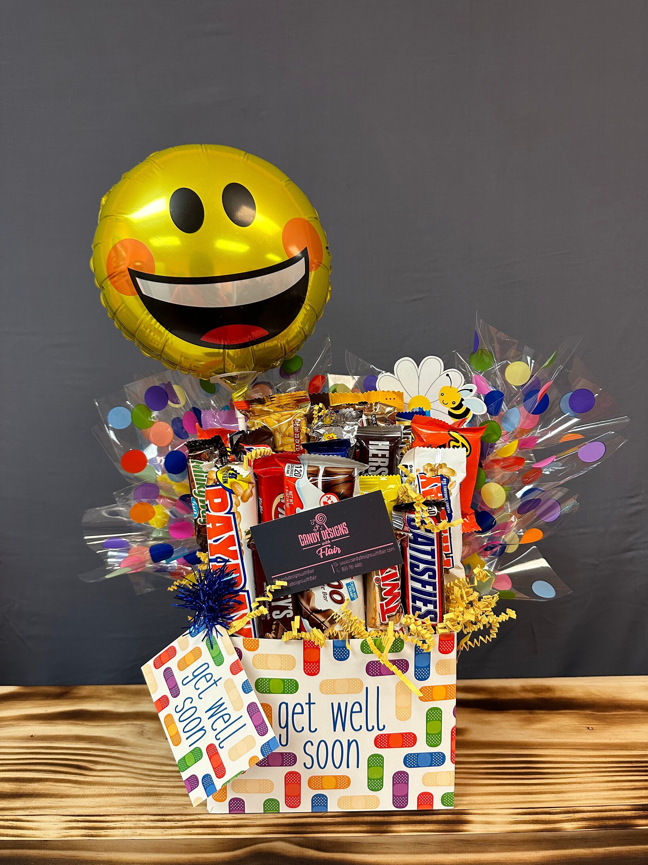 Get Well Soon, Feel Better Soon, Speedy Recovery, Candy Bouquet, Candy