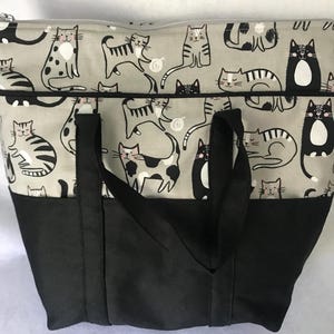 Gray Cat Project Bag