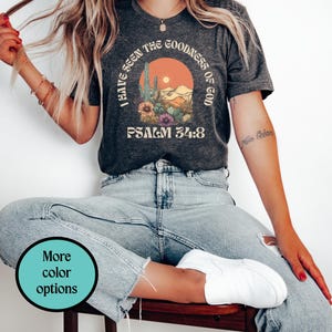 Boho Christian Tshirts Western Cowgirl Christian Shirt Jesus Shirts Geschenk für ihren Glauben Country T-Shirt Jesus Liebhaber Bibel Vers Anbetung