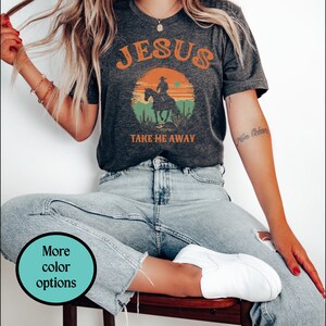 Boho Christian Tshirts Western Cowgirl Christian Shirt Jesus Shirts Geschenk für ihren Glauben Country T-Shirt Jesus Liebhaber Bibel Vers Anbetung
