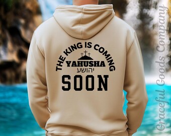 Faith Hoodie for men, Jesus Saves Sweatshirt, Christian Sweater, Men's Bible Verse Gifts Man of God T-Shirt Cross Gift for Dad Inspirational