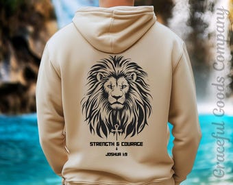 Faith Hoodie for men, Jesus Saves Sweatshirt, Christian Sweater, Men's Bible Verse Gifts Man of God T-Shirt Cross Gift for Dad Inspirational
