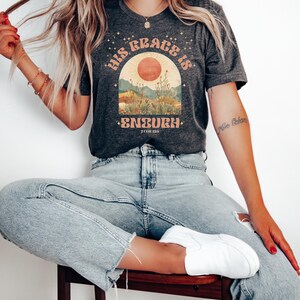Boho Christian Tshirts Western Cowgirl Christian shirt Jesus Shirts Gift for her Faith Country t-shirt Jesus Lover Bible Verse Worship