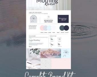 Wellness Brand Kit Canva Templates: Logo, Social Media, & Color Palette