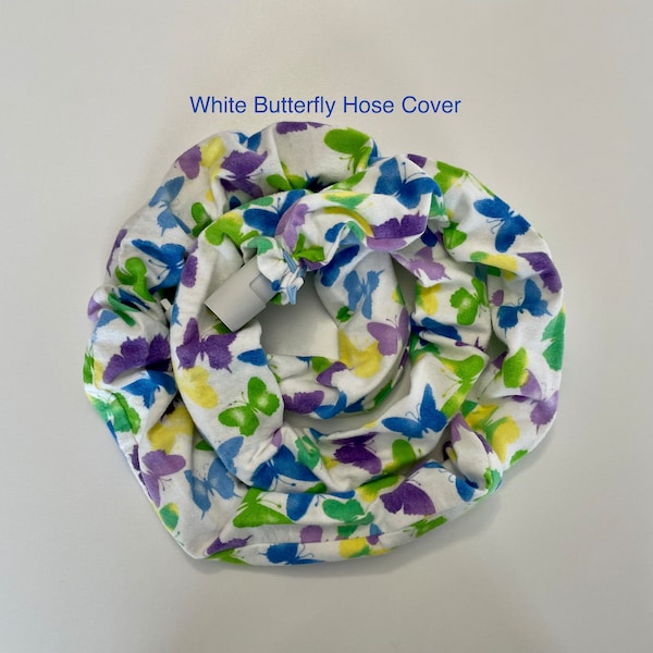 White Butterfly Hose Cover, Blue Butterfly Hose Cover, CPAP Hose Cover, CPAP Tubing