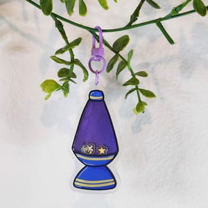 Space Cat Lava Lamp Shaker Keychains