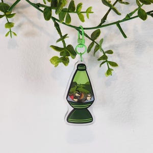 Mushroom Lava Lamp Shaker Keychains