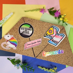 Queer Pride LGBTQ+ Waterproof Vinyl Stickers Sticker Pack