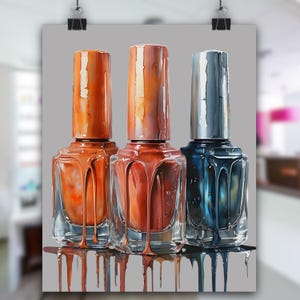 Nail Salon Wall Art: Matte Giclée Print for Beauty Professionals