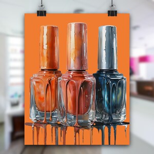 Matte Nail Art Poster: Salon & Studio Decor for Nail Techs