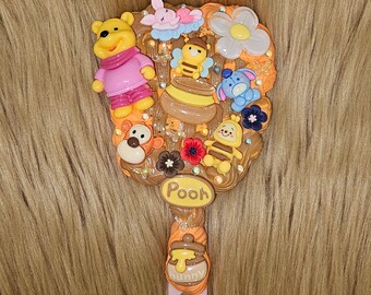 Custom Handheld Winnie Pooh Theme Mirror