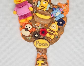 Custom Handheld Winnie Pooh Theme Mirror