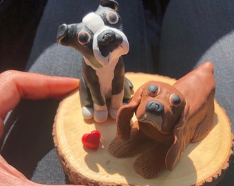 Handmade Pet Polymer Clay Sculptures