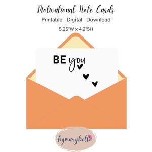 Inspirerende en bemoedigende notitiekaarten (4,25 x 5,25) - Be You and Remember Your Why