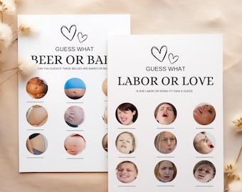 Baby Shower Game Bundle Funny Baby Shower Game Minimalist Shower Game Funny Shower Game Baby Bump Game Love Game Instant Download Game Y6