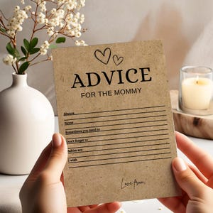 Conselhos para Mamães | Conselhos para Futuros Pais | Desejos para Pais | Conselhos para Chá de Bebê Minimalista | Neutro em Gênero | Download Instantâneo | Y6
