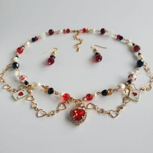 Queen of Hearts - Alice in Wonderland Inspired Necklaces