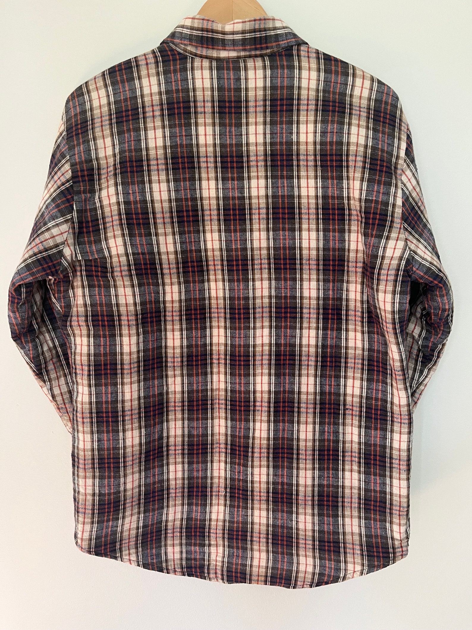 90'S St. John's Bay Check Pattern Wool Shirt, Vintage, Men's XL Size /eaa524099