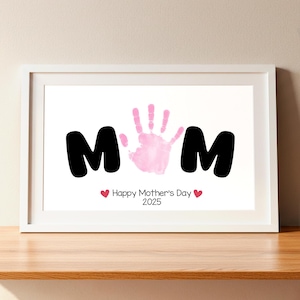 Mother&#39;s Day Handprint Art: DIY MOM Keepsake Gift (Digital Download)