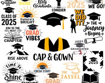 Personalized Graduation SVG Bundle: Custom Grad Cap Design (Digital Download)