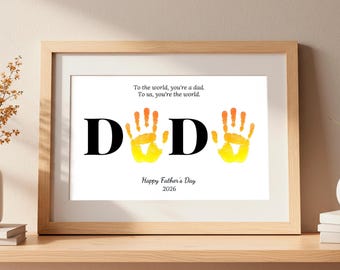 DADA Handprint Art: Father's Day Keepsake Gift