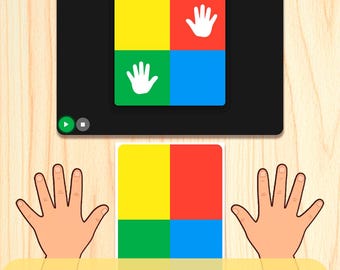 Hand Color Reflex for Kids PDF – Interactive Color Matching & Motor Skills