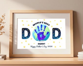 Father's Day Handprint Art: Dad Keepsake